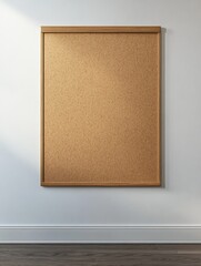 Fototapeta premium Big bulletin board on the white wall