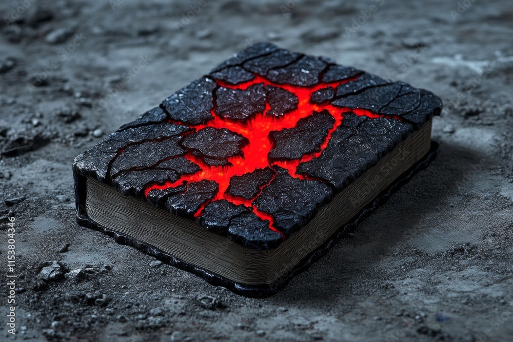 Aufkleber a gothic hdd design with dark, intricate engravings on the casing and faint red glowing cracks, plac