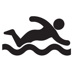 Obraz premium Swimming icon