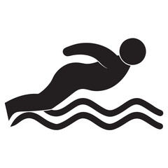 Obraz premium Swimming icon 