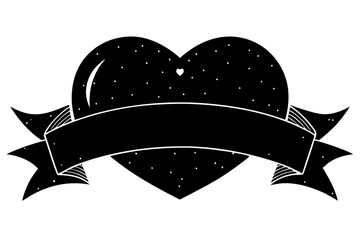 Valentine’s Day Banner: Line Art, Vector, and Silhouette Designs