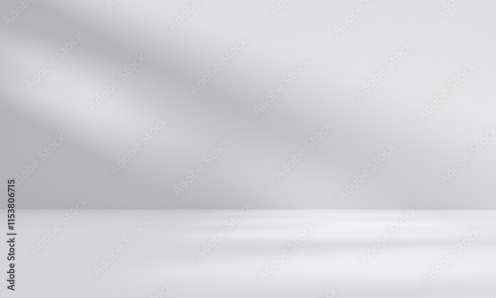 Canvas Prints abstract white studio room with light and shadow from window background for product display presenta