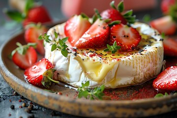 strawberry and chocolate cake