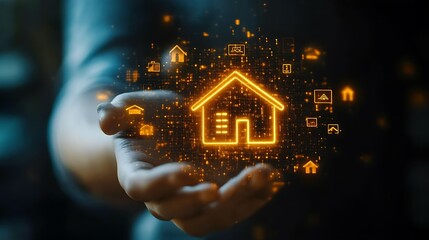 Home ownership concept digital innovation virtual environment