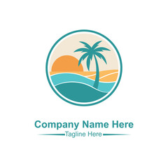 Obraz premium Beach logo