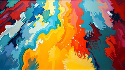 Fototapeta premium Abstract Oil Background with Flowing Textures and Vibrant Colors
