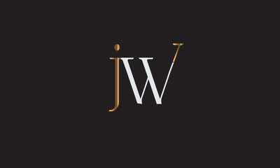 JW, WJ, W, J Abstract Letters Logo Monogram