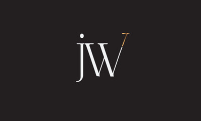 JW, WJ, W, J Abstract Letters Logo Monogram