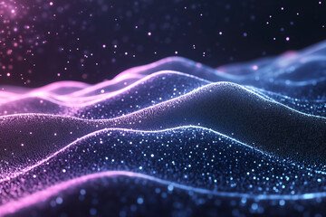 Obraz premium Quantum data constellation mapping business insights