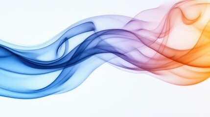 EVALI Perfumer Signature scent Perfume dupe Entourage effect Flame diffuser split Fragrantica Aromatech Interparfums Abstract blue and orange flowing smoke waves, dynamic movement, modern design for 