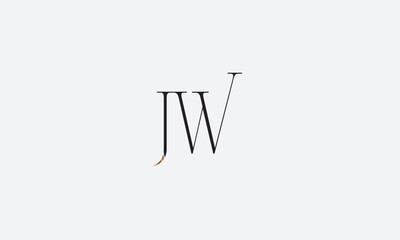 JW, WJ, W, J Abstract Letters Logo Monogram