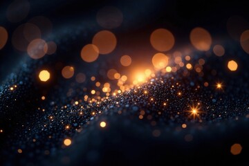 sparkling stardust scattered on a black velvet surface, velvet, grainy