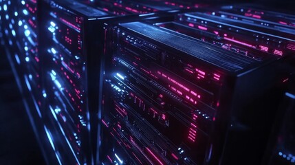 Futuristic Server Design with Minimalist Style