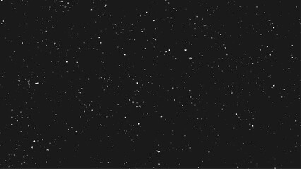 Christmas snow falling snowflakes on dark background vector. Heavy snowfall snowflakes background.