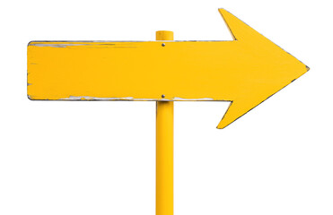 yellow wooden signpost guide board, arrow shaped street sign board, cutout png
