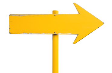 yellow wooden signpost guide board, arrow shaped street sign board, cutout png