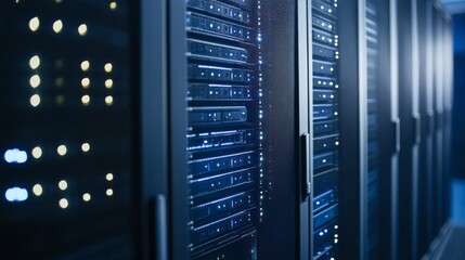 Modern Server Monitoring Access Interface in Soft Light