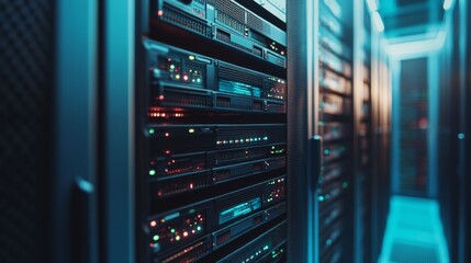 Modern Server Monitoring Interface in Soft Light