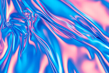 Obraz premium Abstract Fluid Iridescent Holographic Background