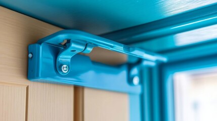 Bright Kitchen Cabinet Lock Close-Up Details