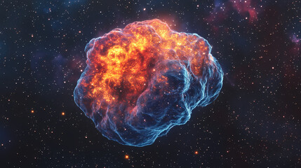 Fototapeta premium Nebulosa multicolor. Nebulosa. Illustration