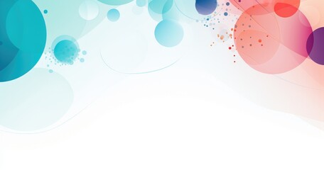 Abstract design with colorful circles and soft gradients for backgrounds or graphics.