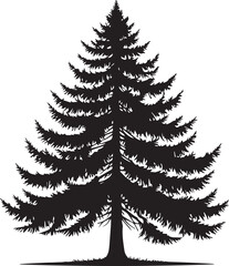 Pine tree silhouette