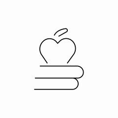 books apple icon sign vector