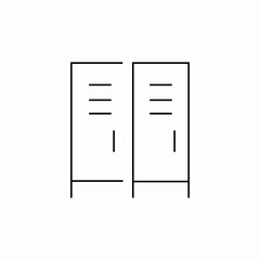 school storage cells icon sign vector