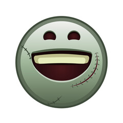 Grinning face Large size of zombie halloween emoji