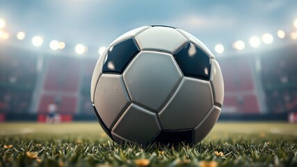 Black and White Soccer Football Field Poster, Sports Header, Website Graphic