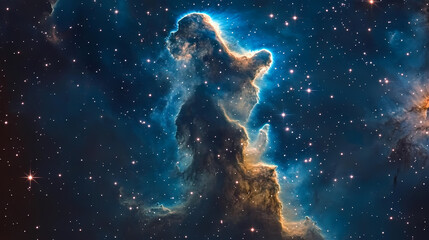 Obraz premium Cielo de noche. universo lleno de estrellas y nebulosas. Nebulosa. Illustration