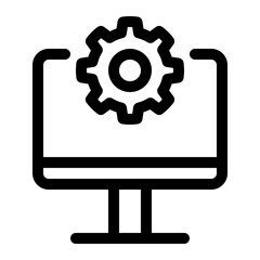 Computer efficiency icon