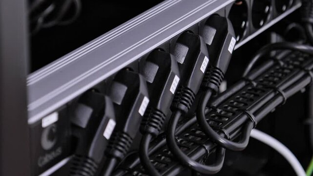 Telecommunication rack for the organization and registration of video surveillance.