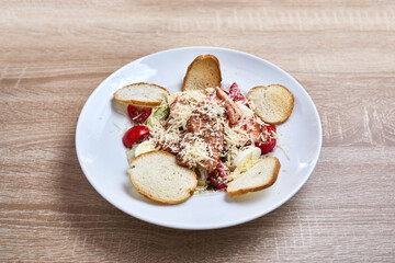 Classic Caesar Salad with Croutons