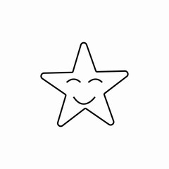 happy star icon sign vector