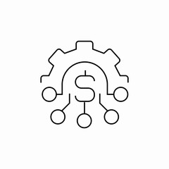 money balance configuration icon sign vector