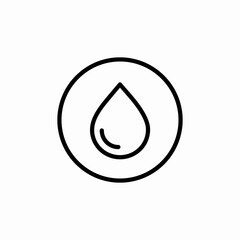 water drop icon sign vector