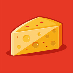 Delicious pieces of cheese
