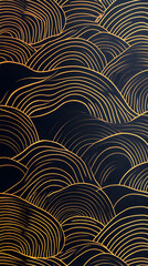 wavy luxury pattern, wave line japanese style background. Organic dynamic pattern, texture for print