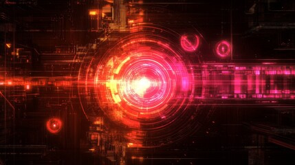 Obraz premium Abstract Technology Background with Soft Light Effects