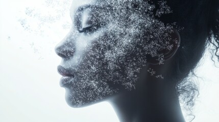 Futuristic Privacy Design with Soft Light and White Background