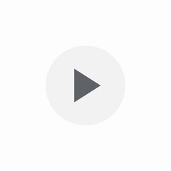 play button icon sign vector