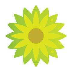 Fototapeta premium Vector graphic for the sunflower trademark and insignia.