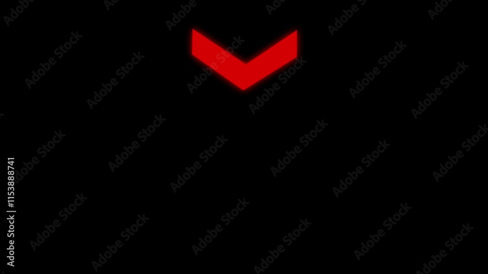 Poster arrow loop animation direction concept.