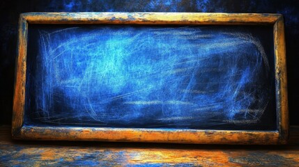 Ai tutor lesson plan generator Post Quantum Cryptography Online certifications Brisk teaching workbe Stepik Pathstream BusinessU eduflow Rustic wooden frame chalkboard with blue textured surface, emp