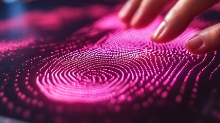 Finger scanning biometric security system.