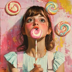 child with lollipop