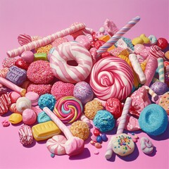 colorful candies in a basket