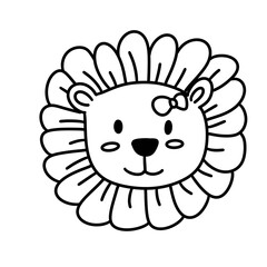 lion Animal drawings illustration